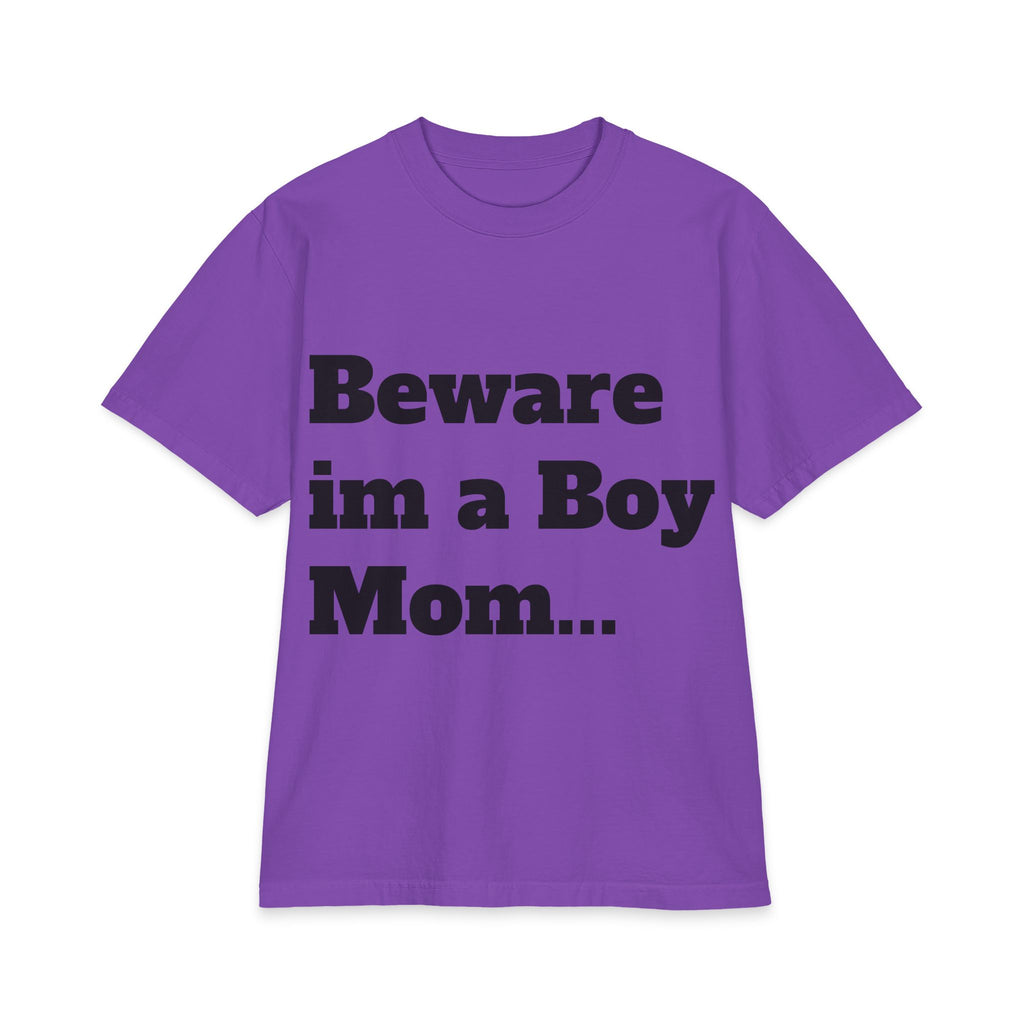 Boy Mom T‑Shirt — “Beware I’m a Boy Mom… I Don’t Give Princess Treatments” Cotton Tee