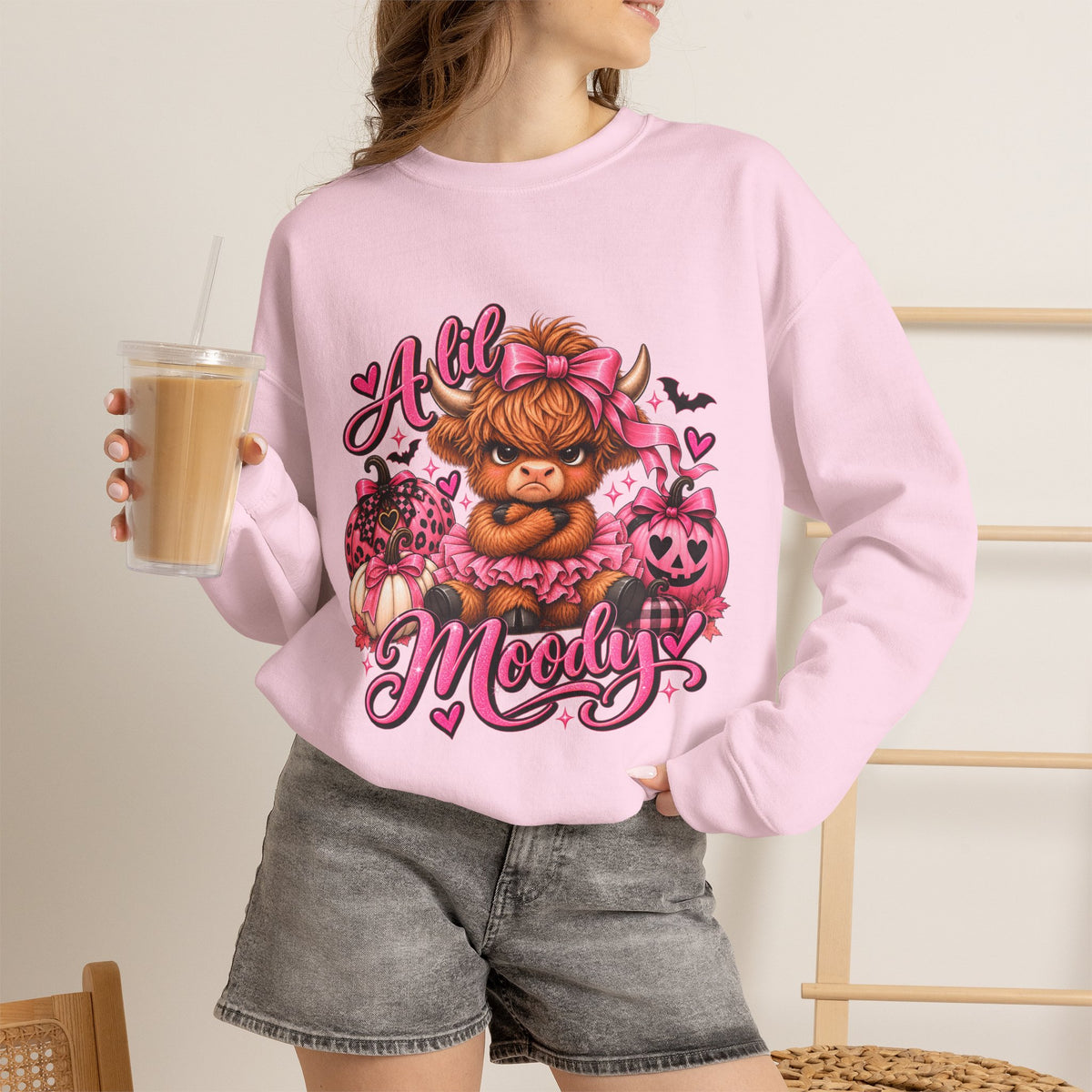 Crewneck Sweatshirt — "A Lil Moody"