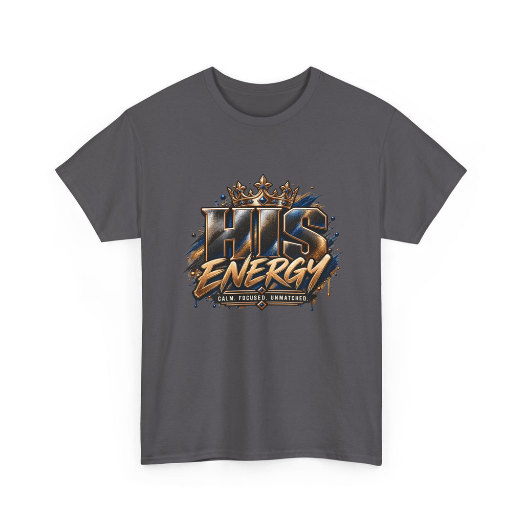 HIS Energy Graphic Tee — Bold Faith-Inspired Crown Design