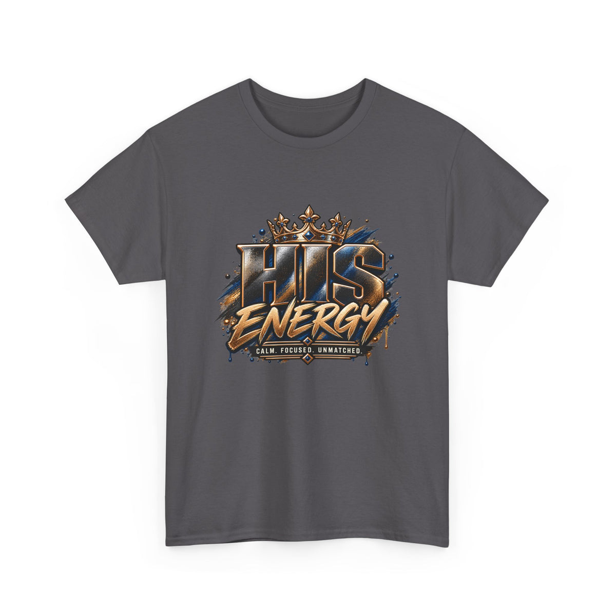 HIS Energy Graphic Tee — Bold Faith-Inspired Crown Design