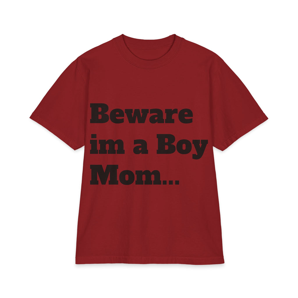 Boy Mom T‑Shirt — “Beware I’m a Boy Mom… I Don’t Give Princess Treatments” Cotton Tee