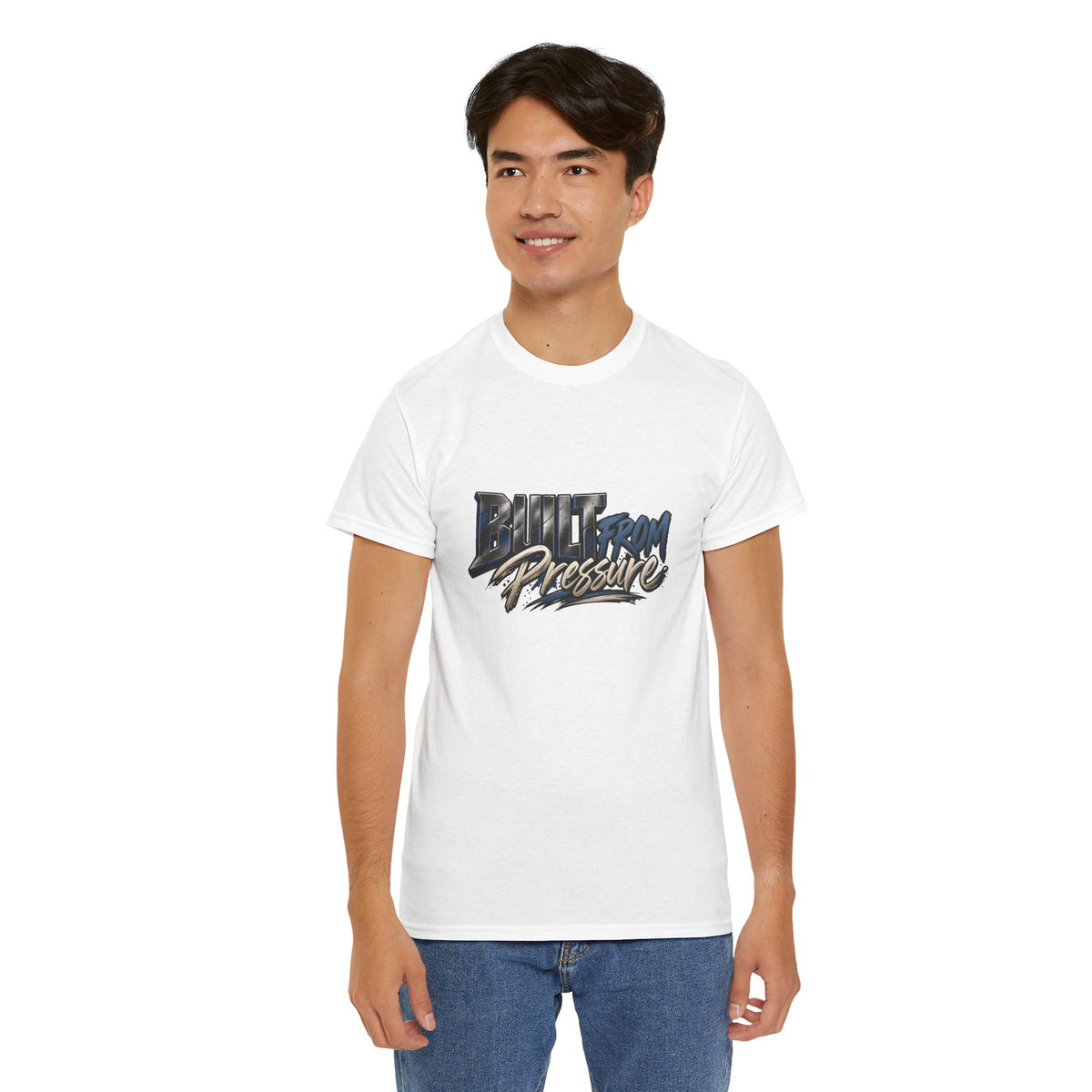 Built From Pressure Graphic Tee — Motivational Streetwear Shirt