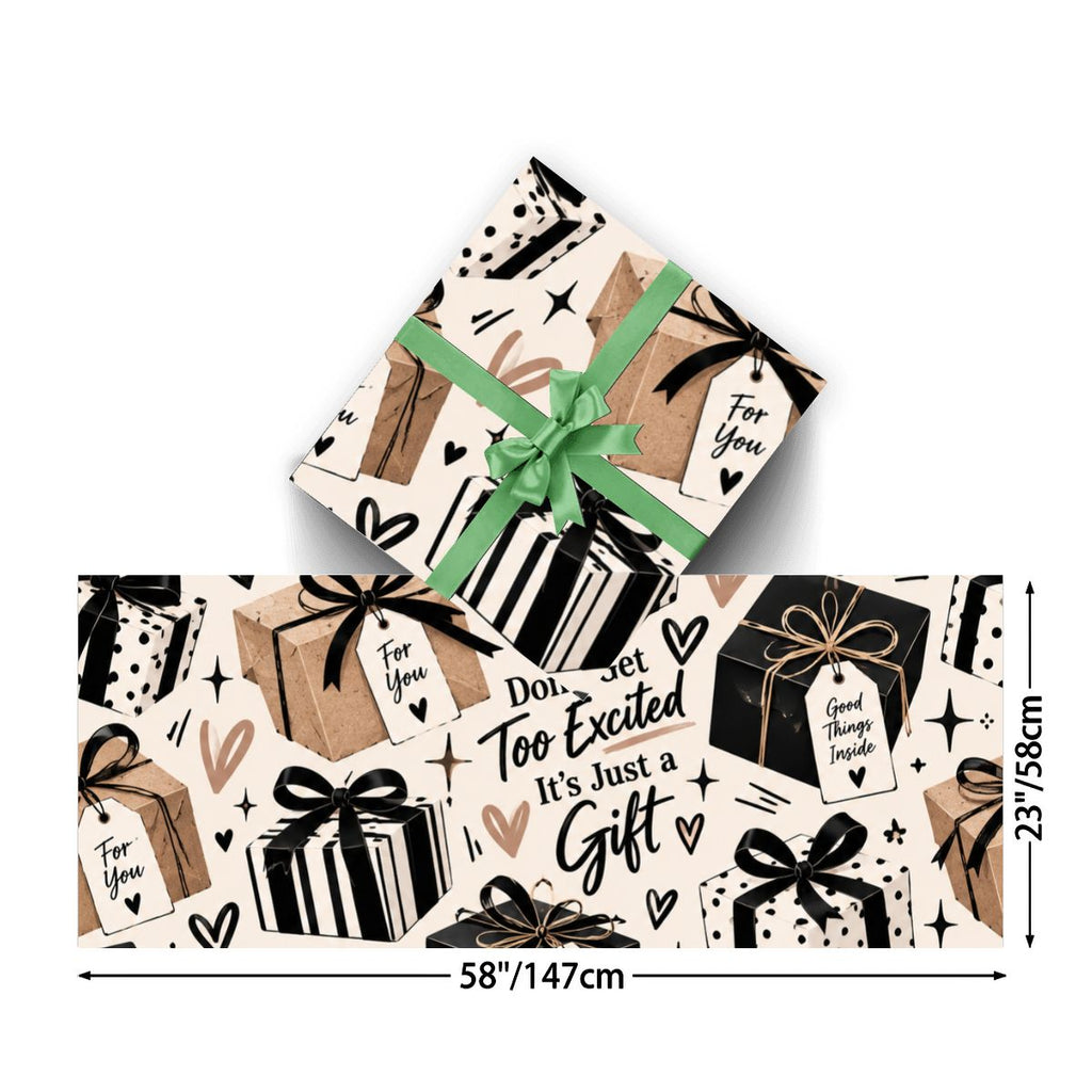 3Pack Gift Wrapping Paper its just a gift