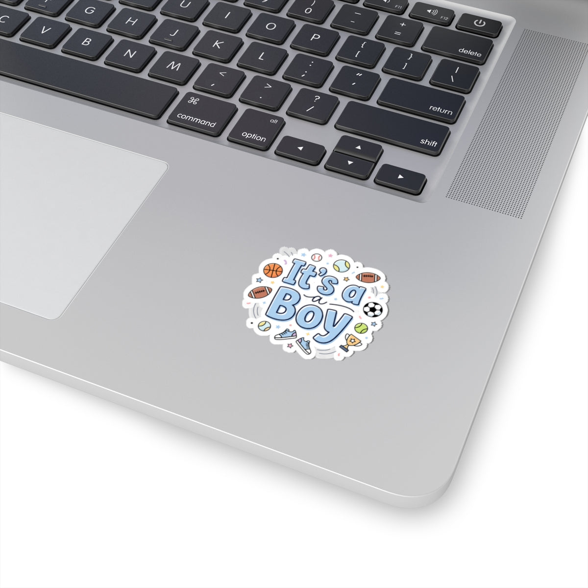 It’s a Boy Sports Baby Shower Sticker — Gender Reveal Kiss-Cut Decal