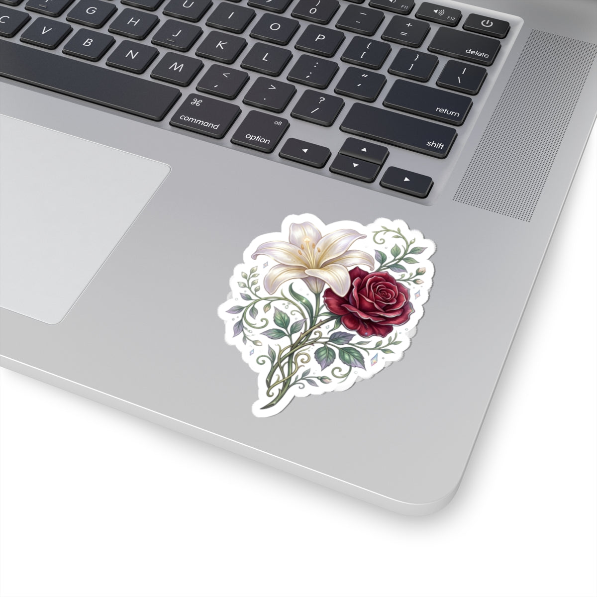 Floral Lily & Rose Kiss-Cut Sticker