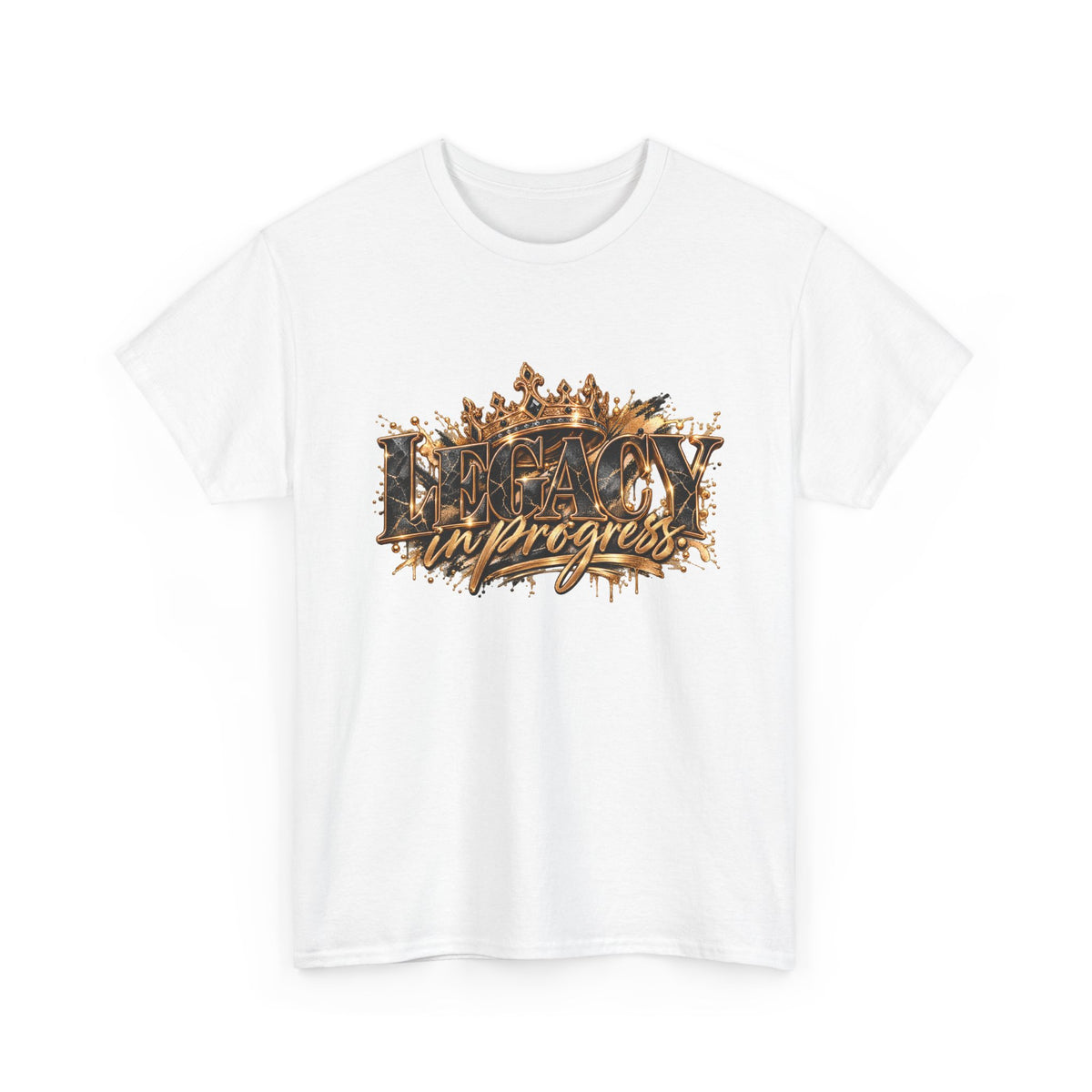 T-Shirt — ‘Legacy in Progress’ Gold Crown Graphic