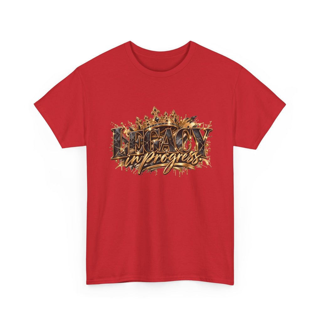 T-Shirt — ‘Legacy in Progress’ Gold Crown Graphic