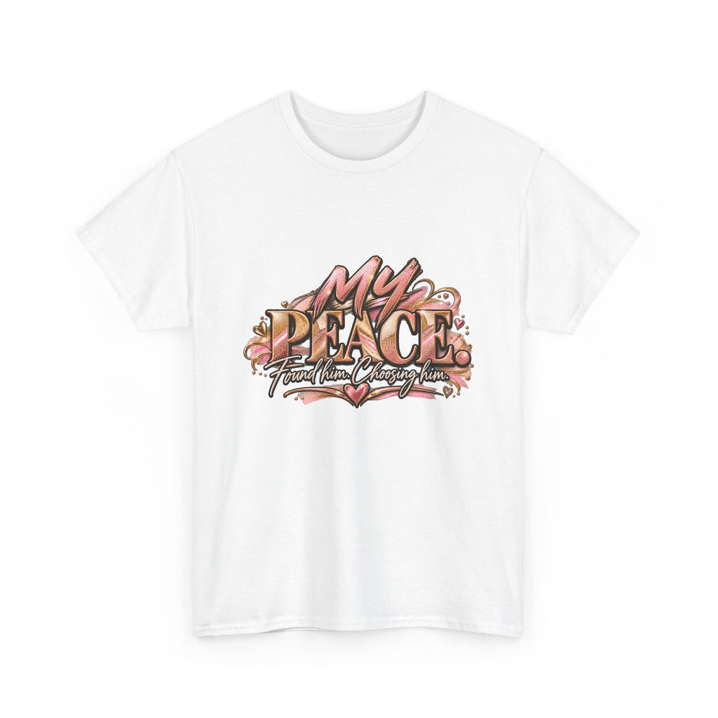 T-Shirt — "My Peace" Floral Graphic Tee