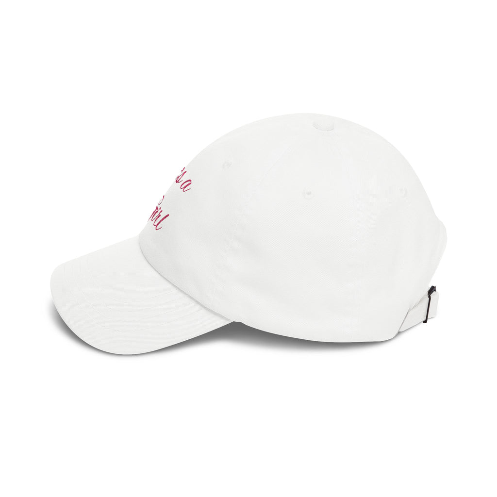 Dad Cap — "It's a Girl" Embroidered Baby Shower Announcement Hat