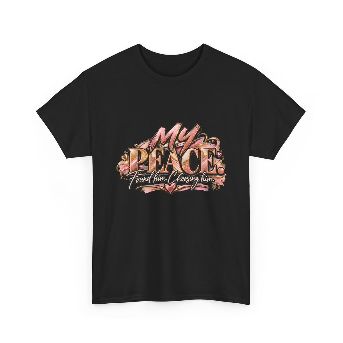 T-Shirt — "My Peace" Floral Graphic Tee