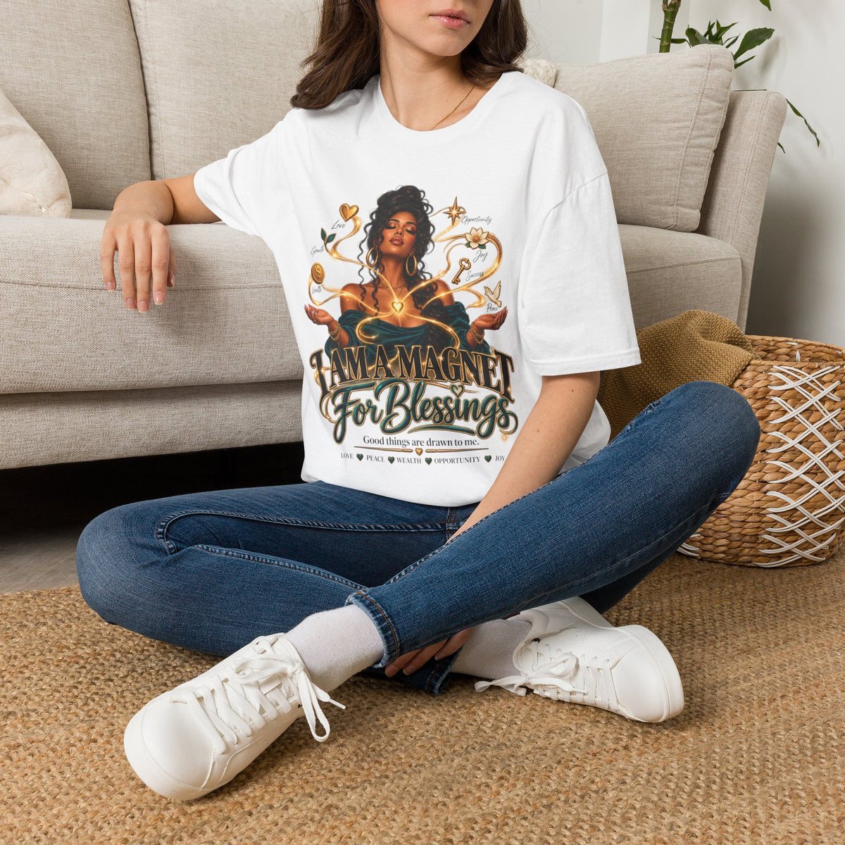 T-Shirt — Money Magnet For Blessings Graphic Tee
