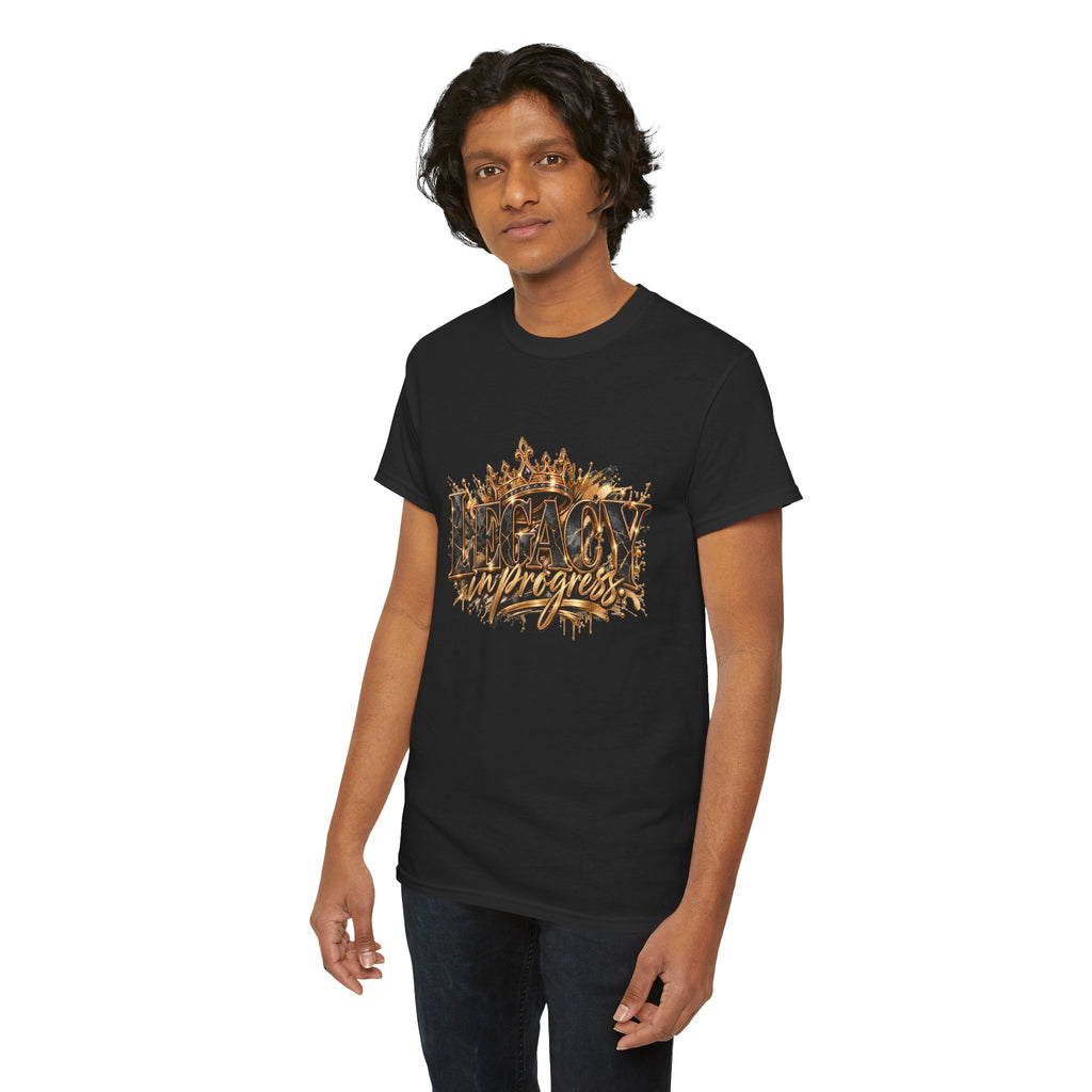 T-Shirt — ‘Legacy in Progress’ Gold Crown Graphic