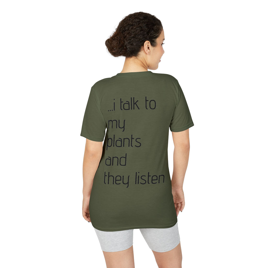 Crazy Plant Lady T-Shirt — "yeah, I'm that crazy plant lady... I talk to my plants and they listen"
