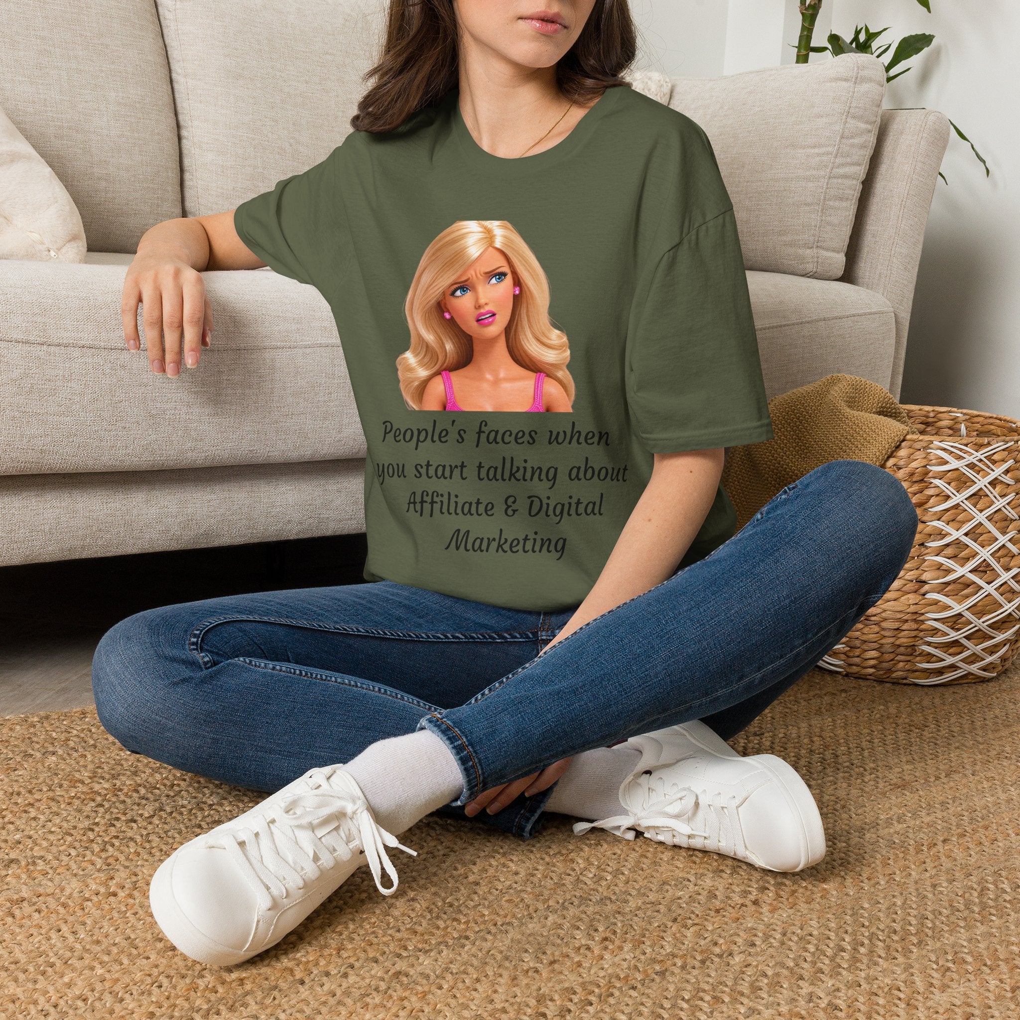 Barbie Meme T-Shirt — "People's faces when you start talking about Affiliate & Digital Marketing"