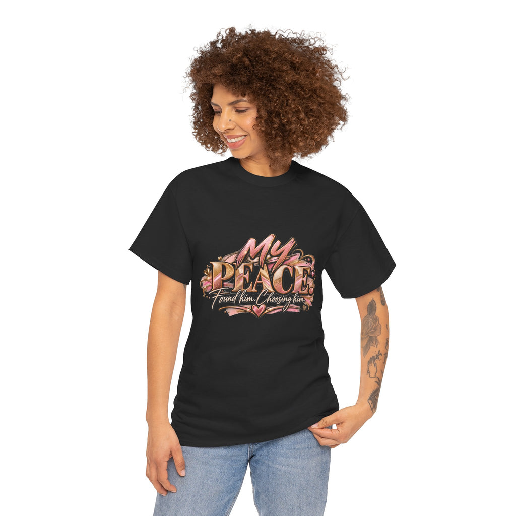 T-Shirt — "My Peace" Floral Graphic Tee