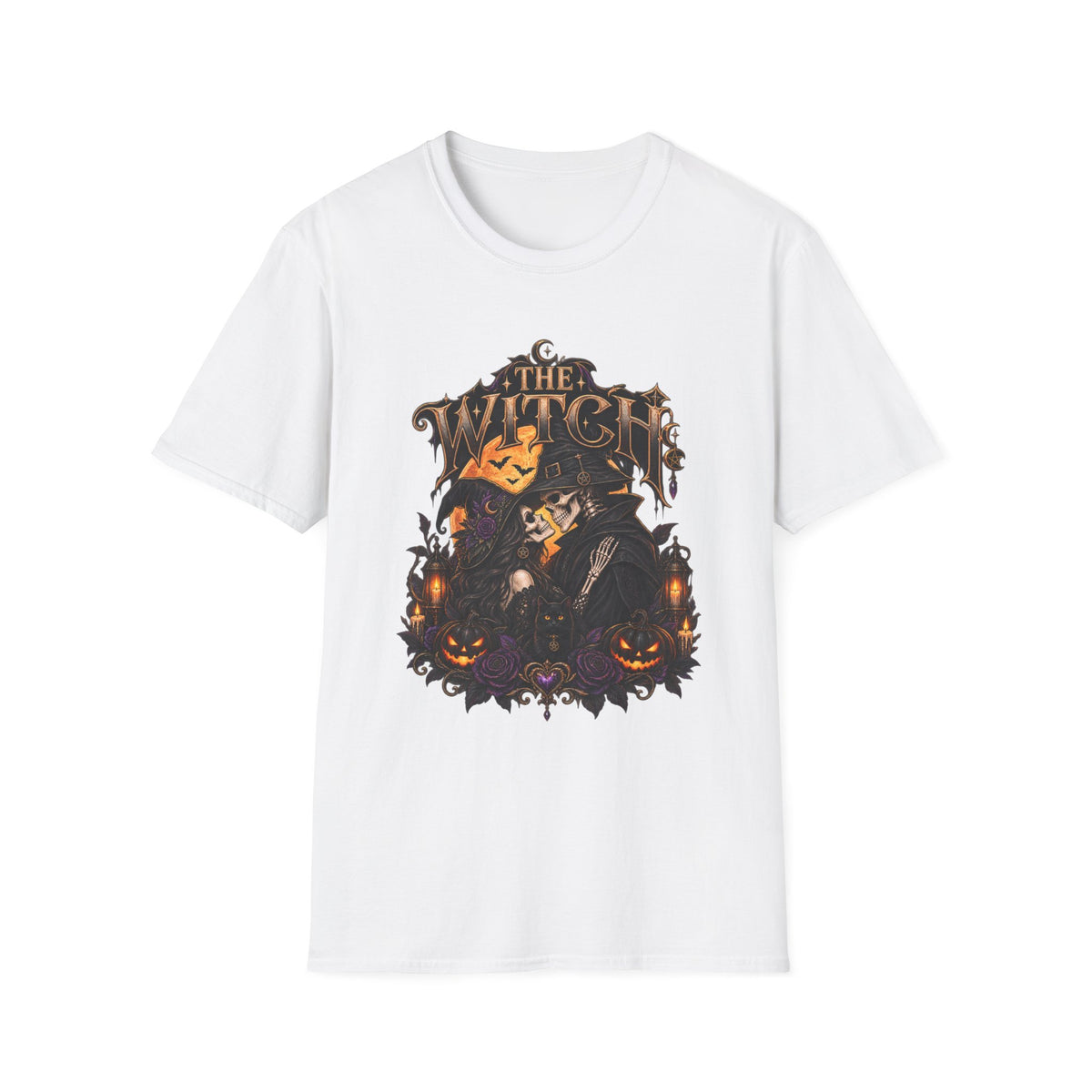 Witch Halloween Graphic Tee — "The Witch" Pumpkin Spell Shirt