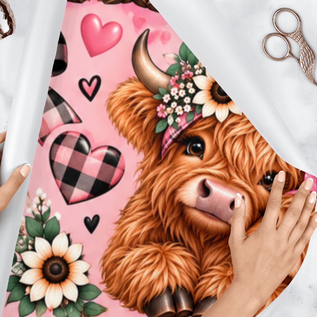 3Pack Gift Wrapping Paper highland cows