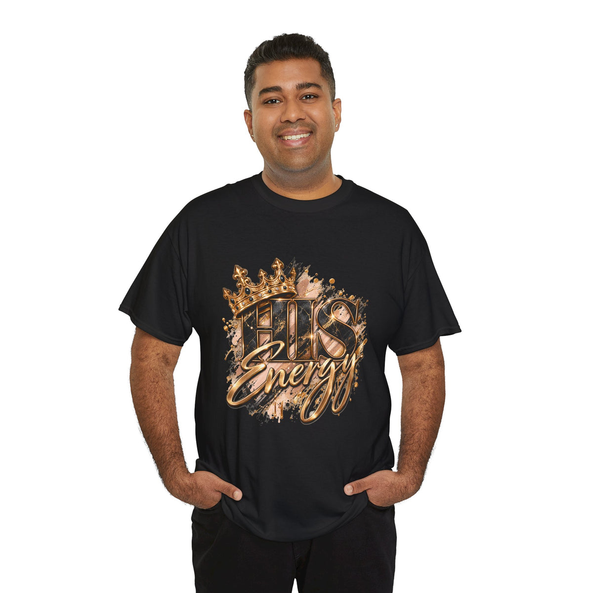 Boss Energy T-Shirt — Gold Crown Graphic Tee for Ambitious Hustlers