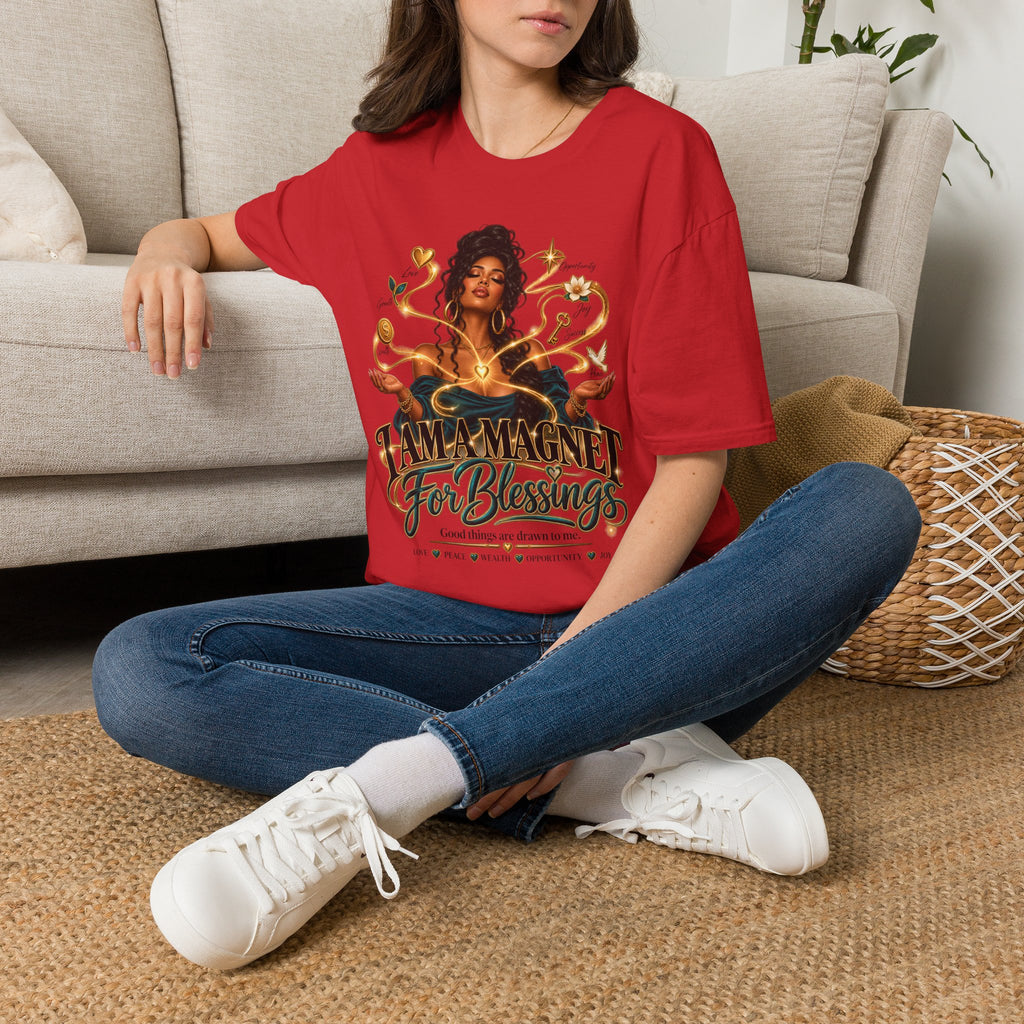 T-Shirt — Money Magnet For Blessings Graphic Tee
