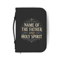 Bible Cover — "Name of the Father and Holy Spirit" Zippered Scripture Protector