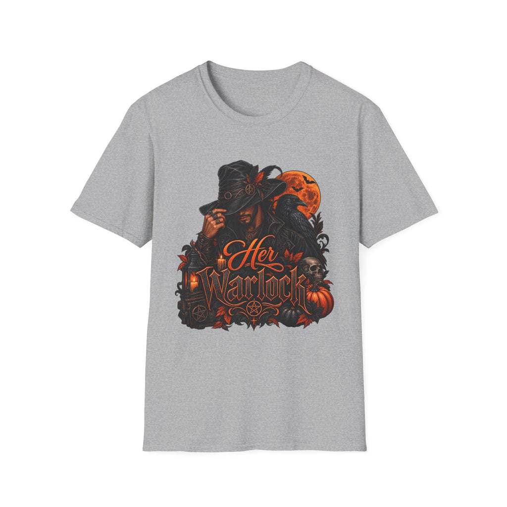 Graphic T‑Shirt — 'Her Majesty' Gothic Witch with Orange Moon