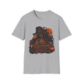 Graphic T‑Shirt — 'Her Majesty' Gothic Witch with Orange Moon