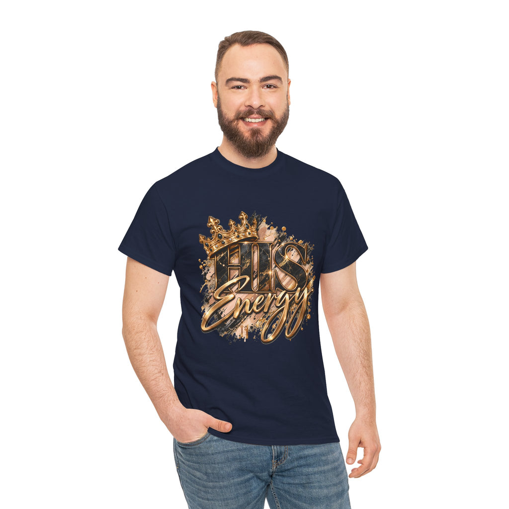 Boss Energy T-Shirt — Gold Crown Graphic Tee for Ambitious Hustlers