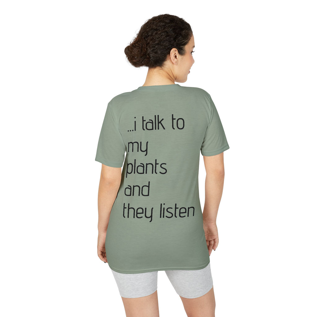 Crazy Plant Lady T-Shirt — "yeah, I'm that crazy plant lady... I talk to my plants and they listen"