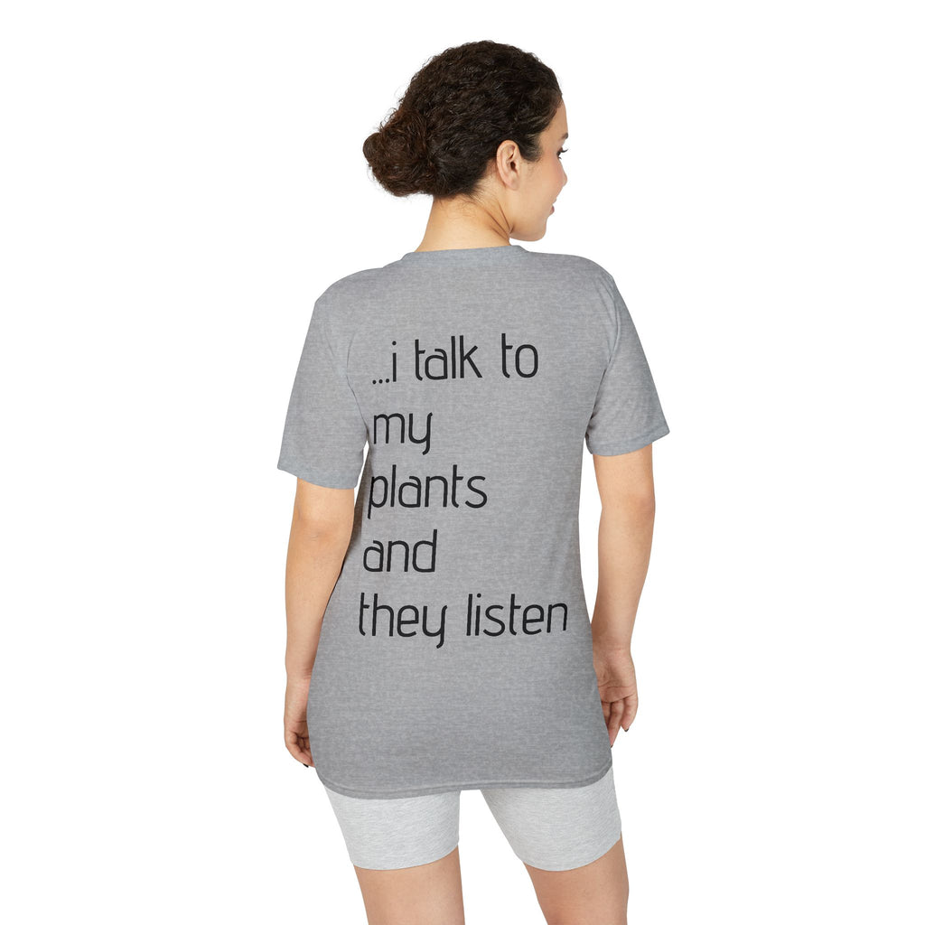 Crazy Plant Lady T-Shirt — "yeah, I'm that crazy plant lady... I talk to my plants and they listen"