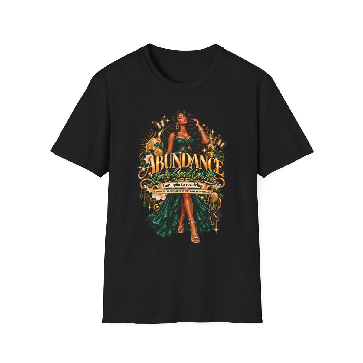 Abundance Graphic Tee — 'Abundance Looks Good On Me'