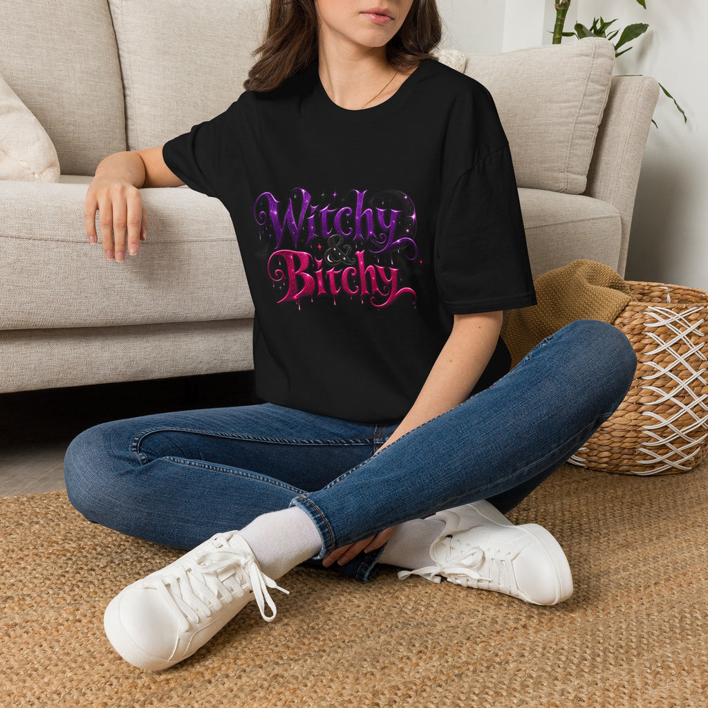 Witchy & Bitchy T-Shirt — Goth Halloween Graphic Tee