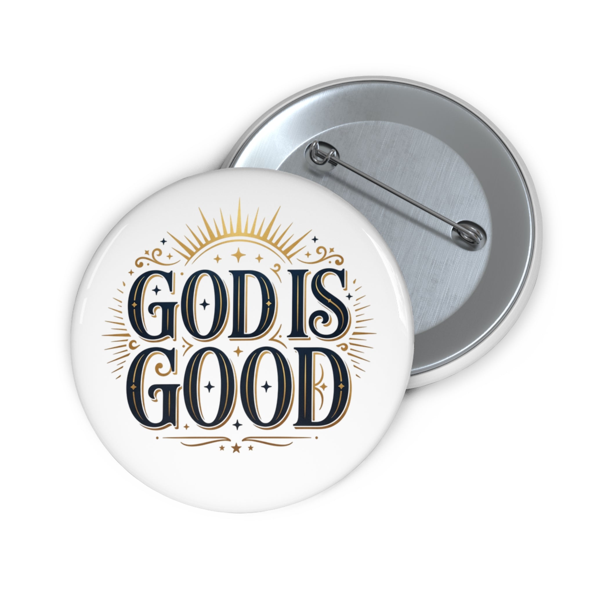 God Is Good Pin Button – Faith-Inspired Christian Badge