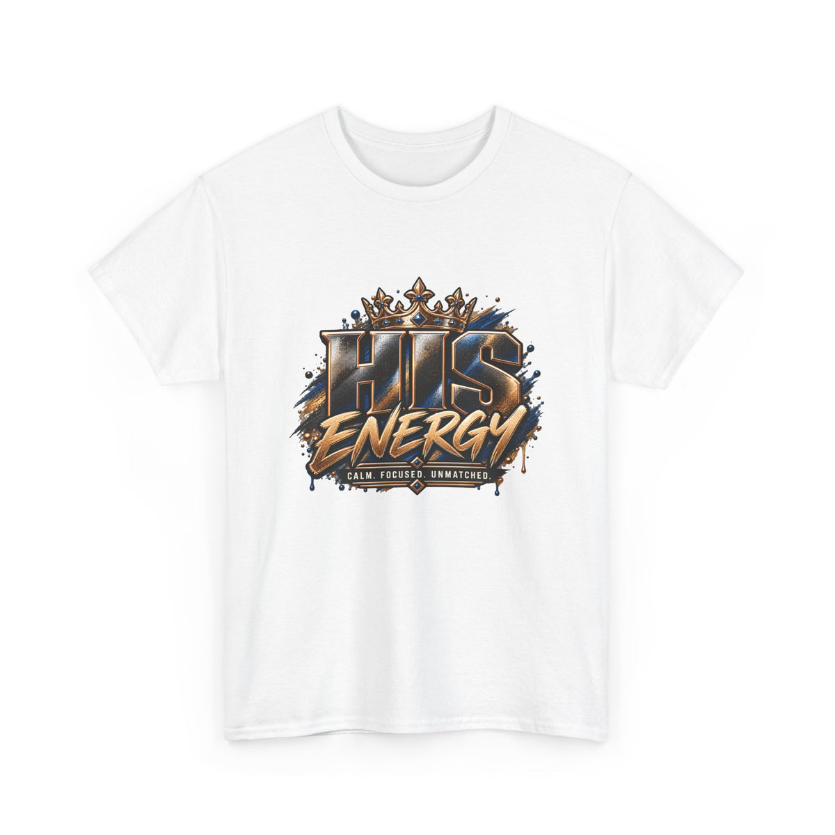 HIS Energy Graphic Tee — Bold Faith-Inspired Crown Design