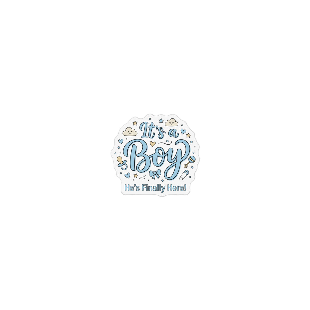 It's a Boy Custom Shape Magnet — Baby Shower Announcement & Gender Reveal Favor