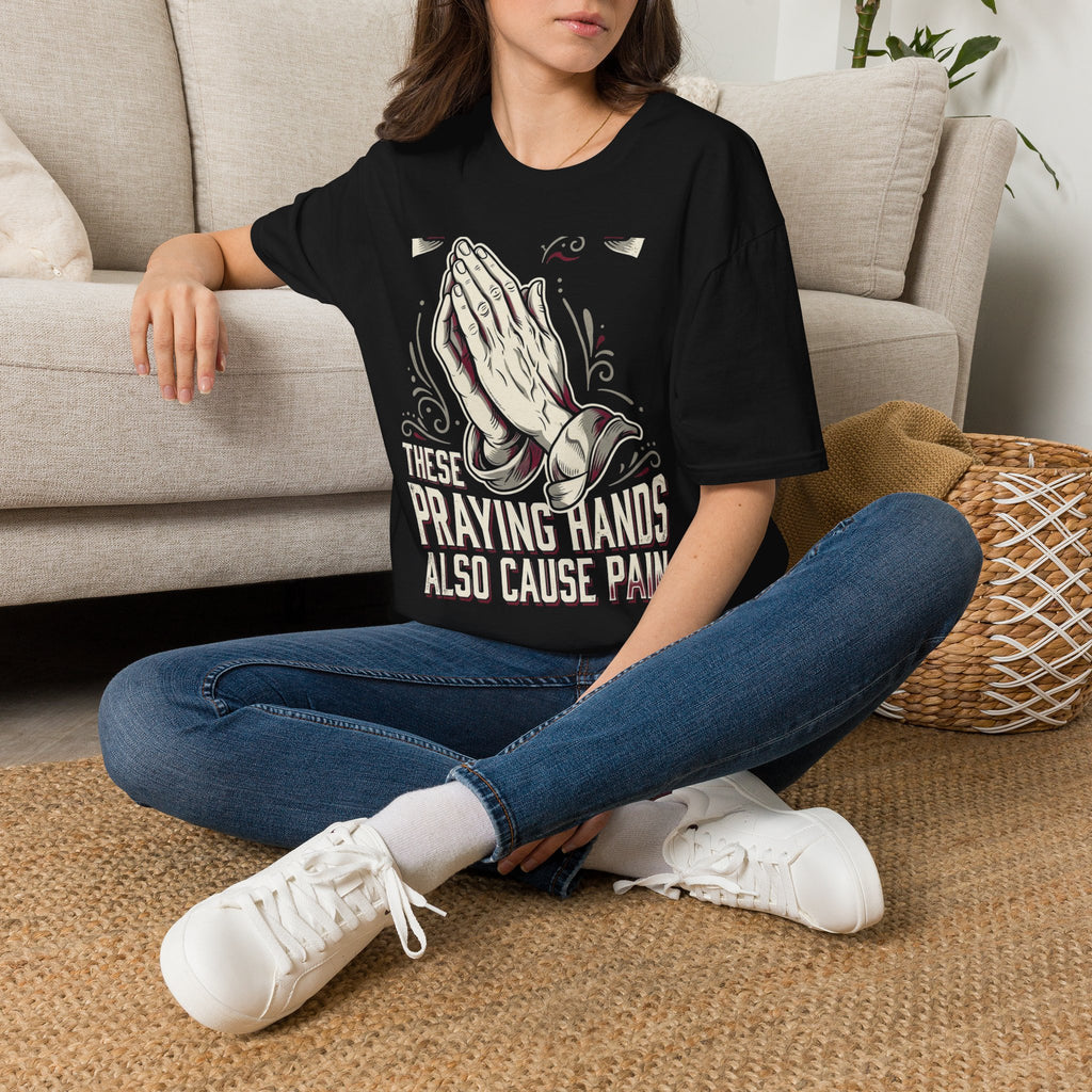 Praying Hands Graphic T-Shirt — Faith-Inspired Religious Tee
