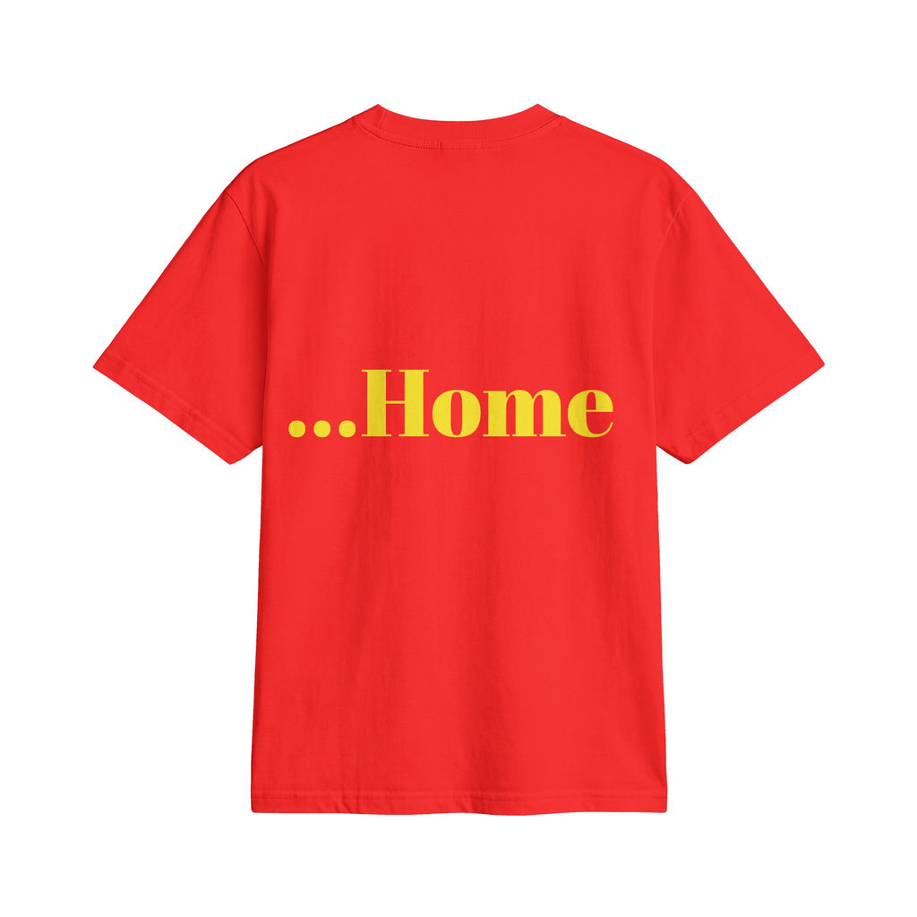 “Hot and Ready to Go…Home” Graphic T-Shirt — Funny Yellow Slogan Tee