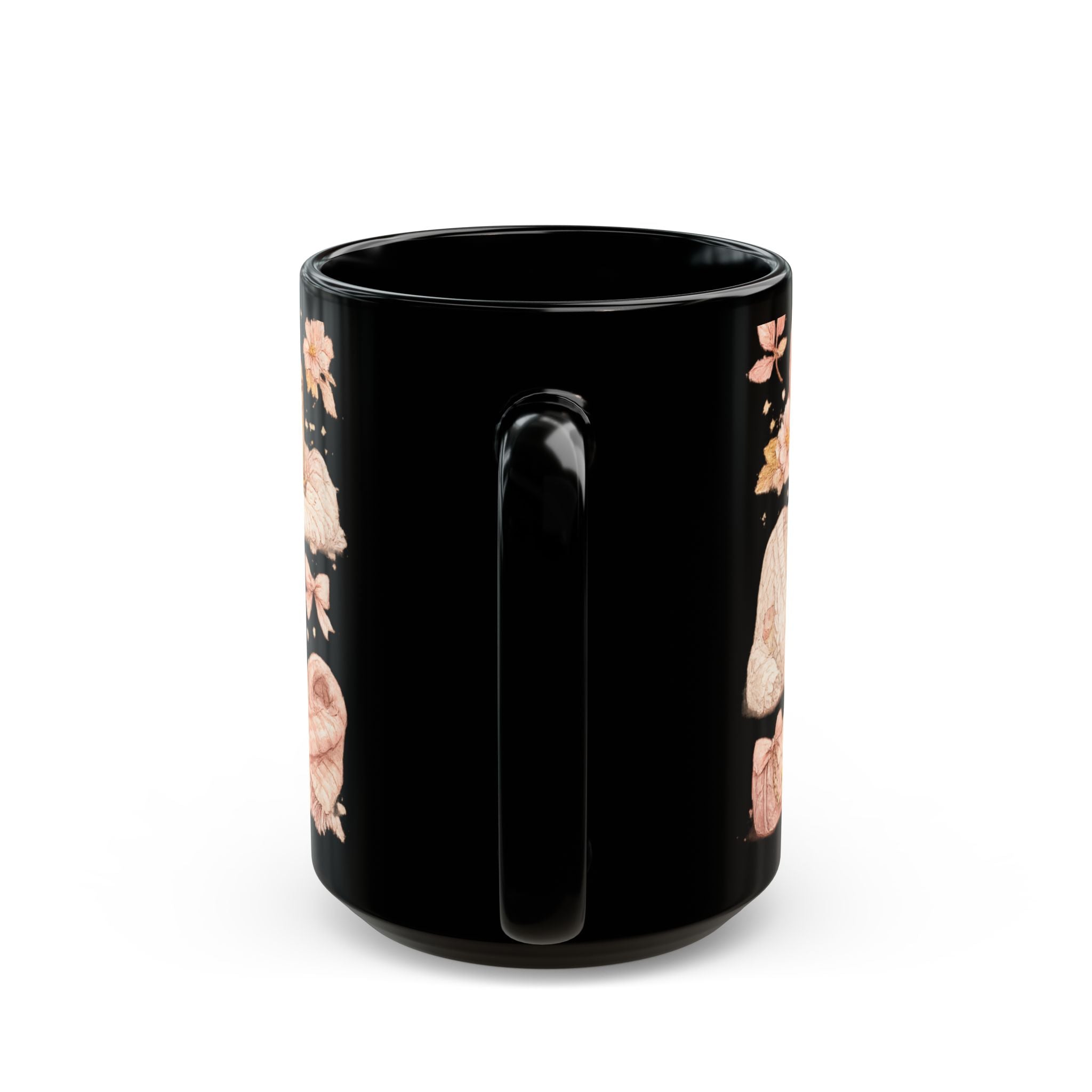 Autumn Cozy Pattern Mug — Pumpkin, Lantern & Warm Dessert Black Coffee Cup