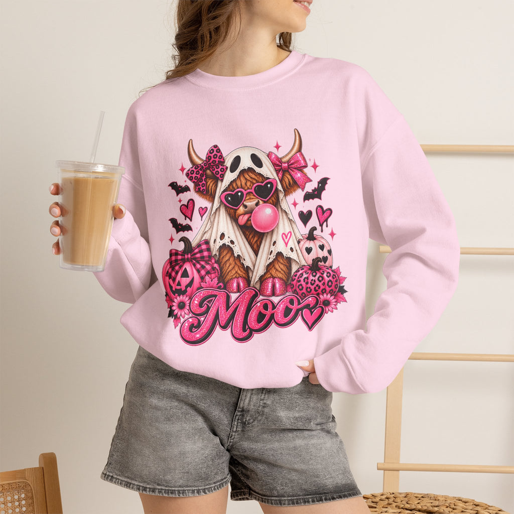 Cow Skull Crewneck Sweatshirt — "Moo"