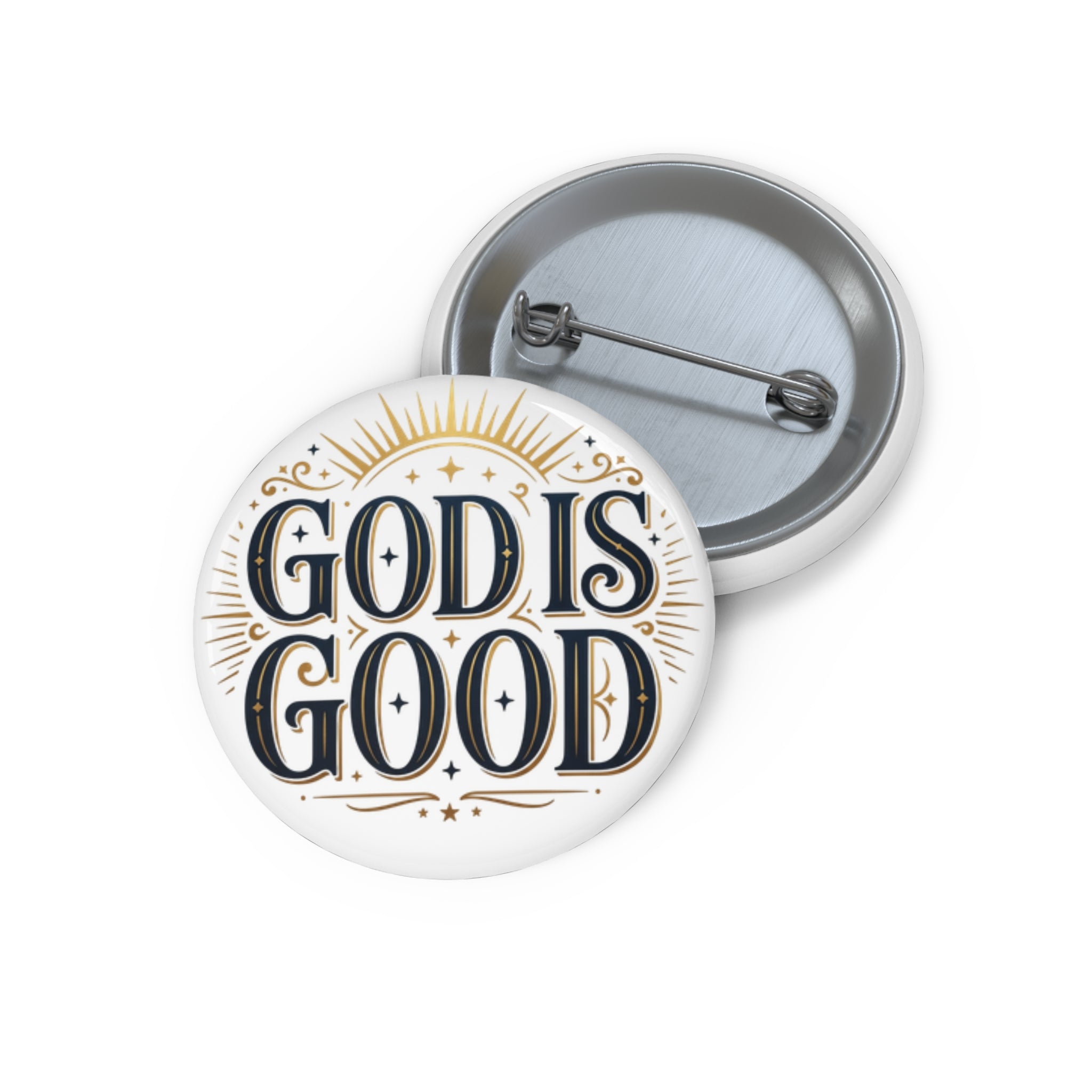 God Is Good Pin Button – Faith-Inspired Christian Badge