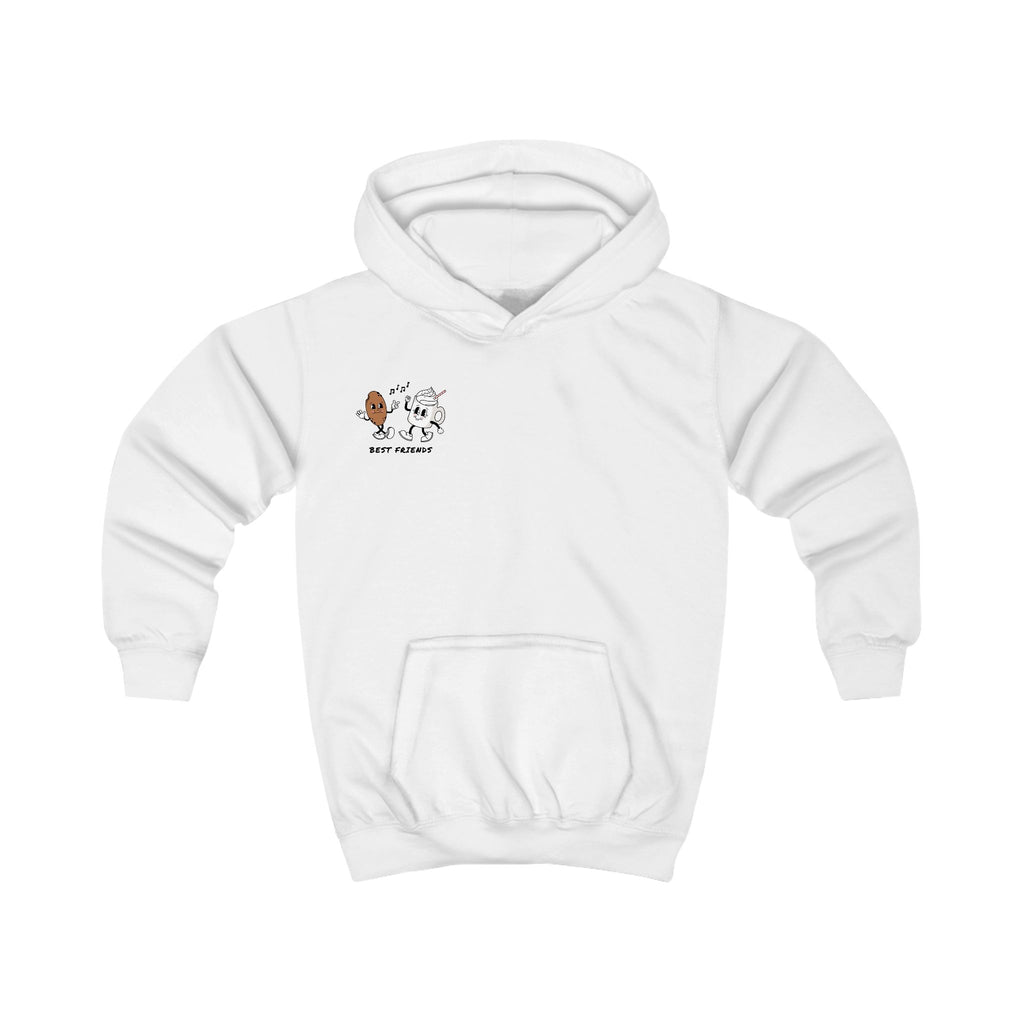 Kids Hoodie – 'Best Friends' Cup & Cookie Cute Graphic Hoodie for Children