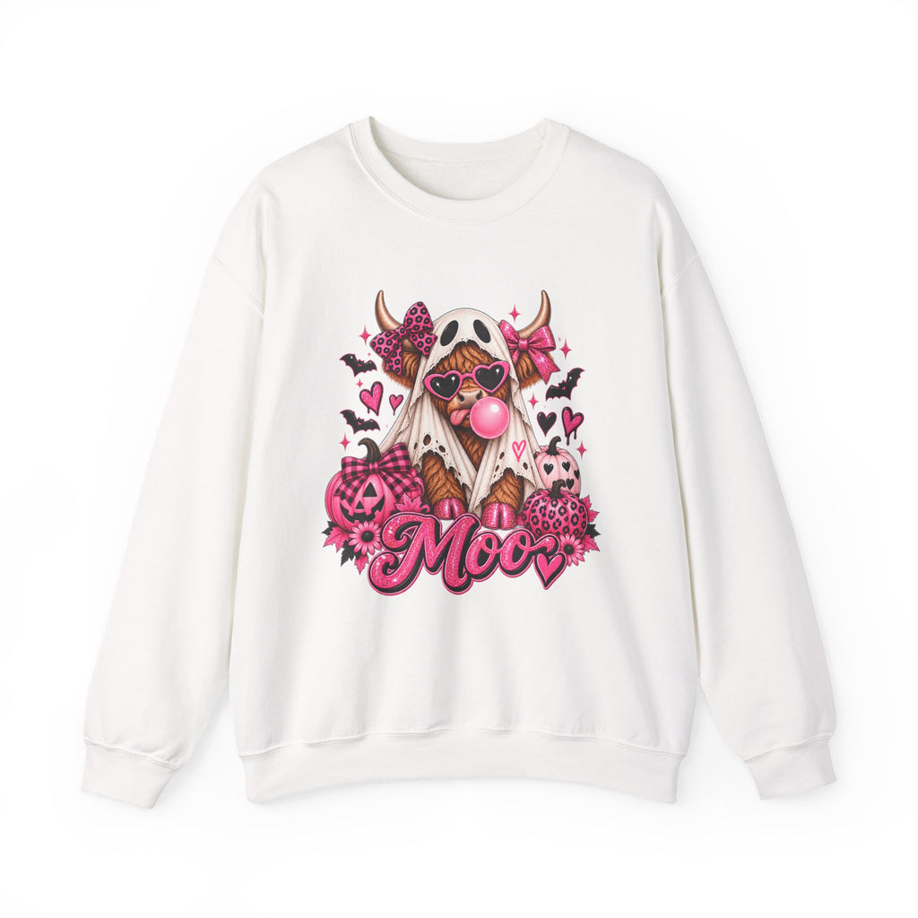 Cow Skull Crewneck Sweatshirt — "Moo"