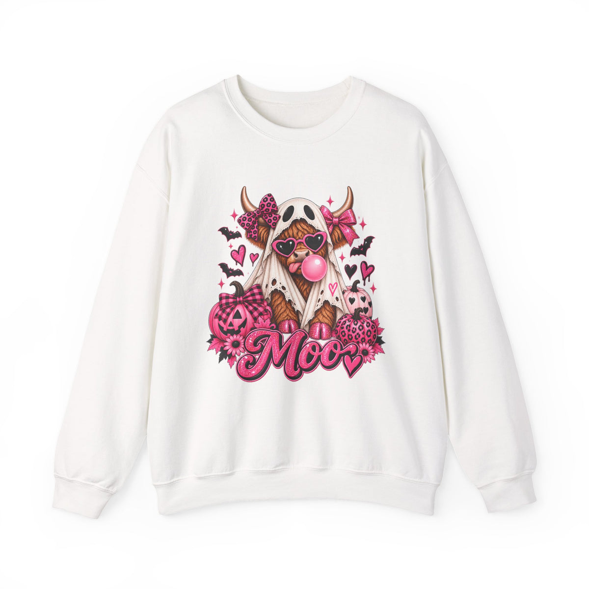 Cow Skull Crewneck Sweatshirt — "Moo"