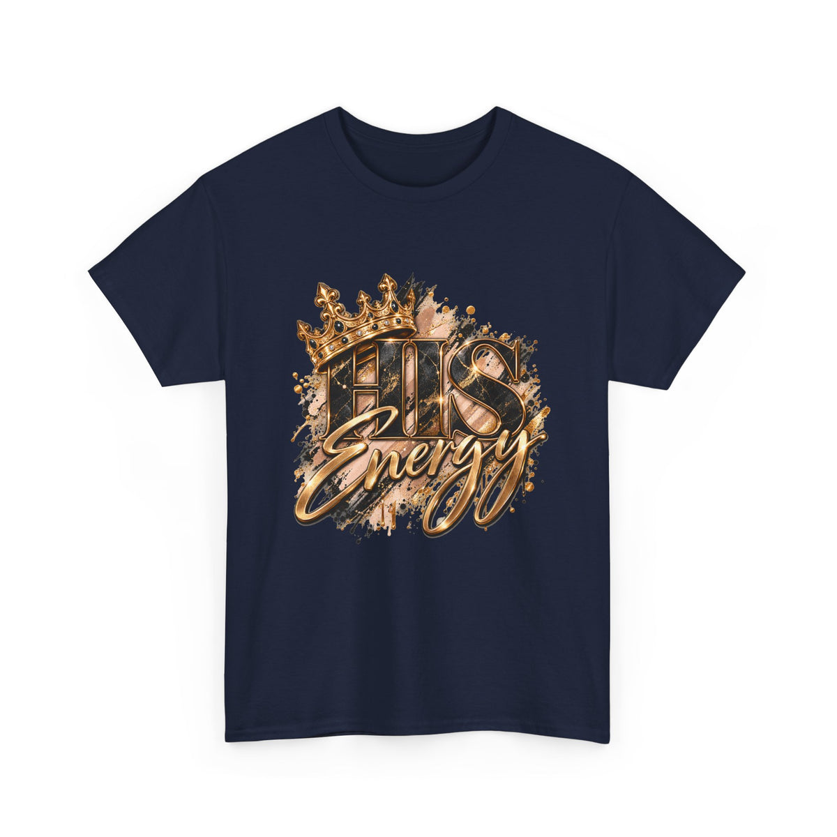 Boss Energy T-Shirt — Gold Crown Graphic Tee for Ambitious Hustlers