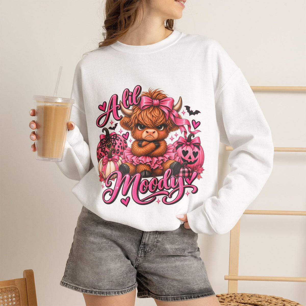 Crewneck Sweatshirt — "A Lil Moody"
