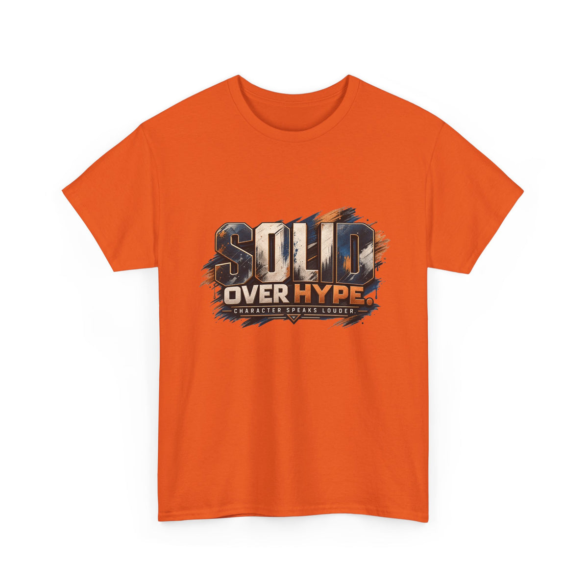 Solid Over Hype Graphic Tee — Streetwear Gaming Statement Shirt