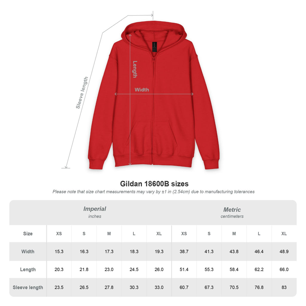 Youth Gamer Zip-Up Hoodie — Neon Retro Game Controller Design