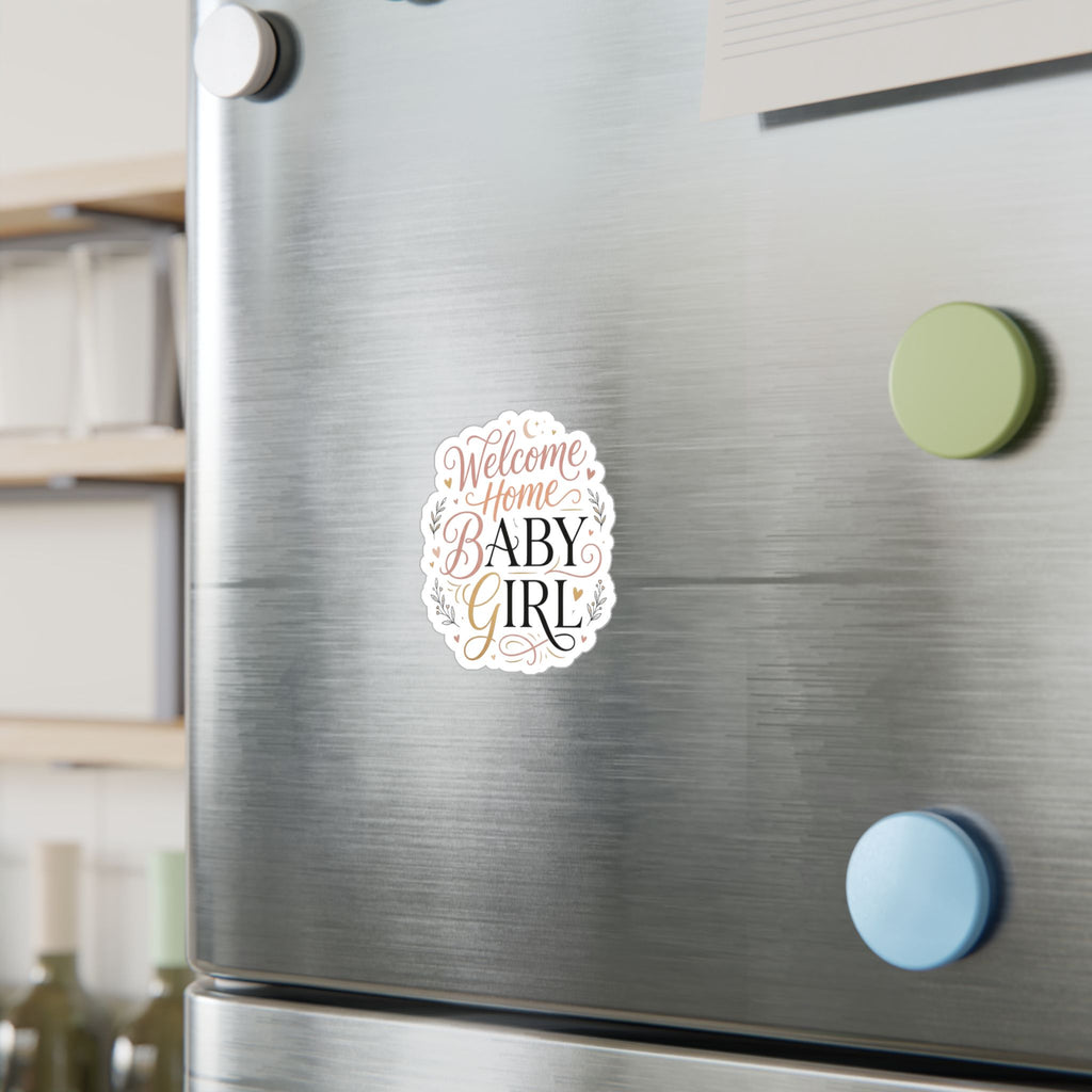 Welcome Home Baby Girl Vinyl Decal