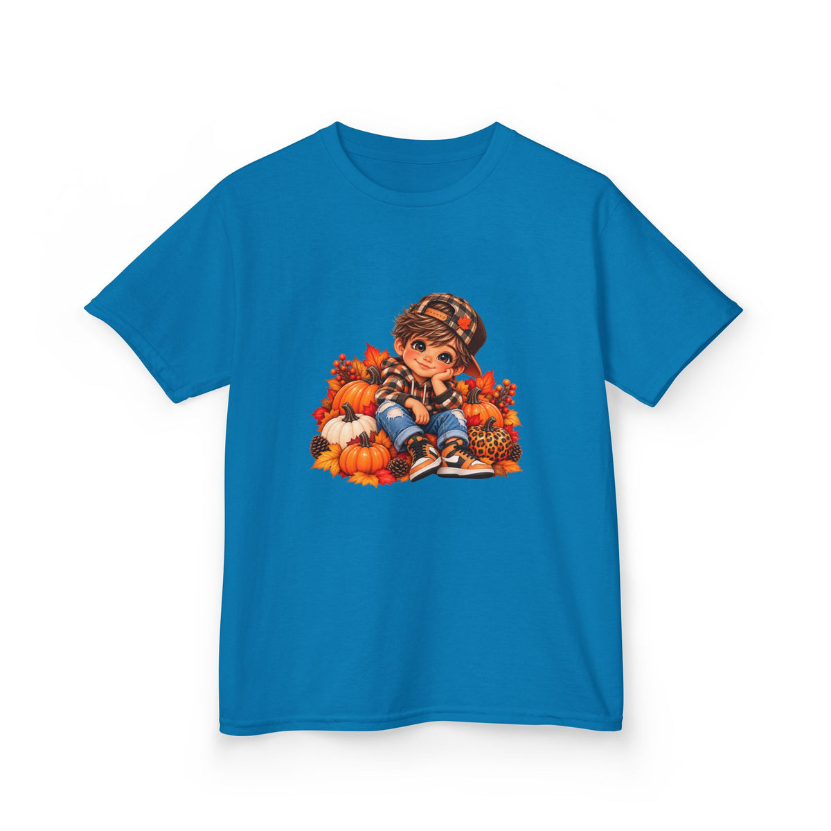 Kids Autumn Harvest Girl Heavy Cotton Tee