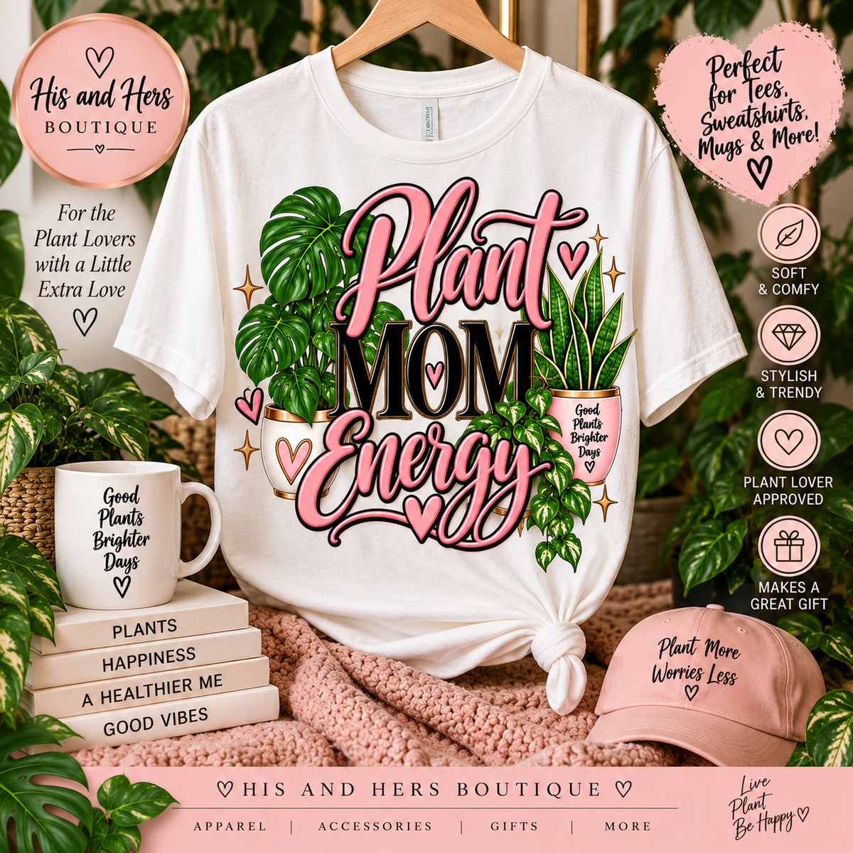 💕 Plant Mom Energy PNG