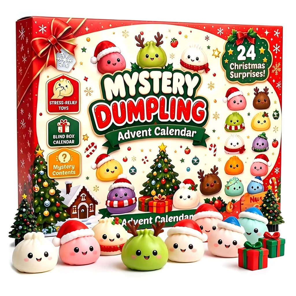 Christmas Squishy Calendar Countdown Surprise Box Dumpling Squishies